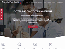 Tablet Screenshot of adaptivesolutions.com